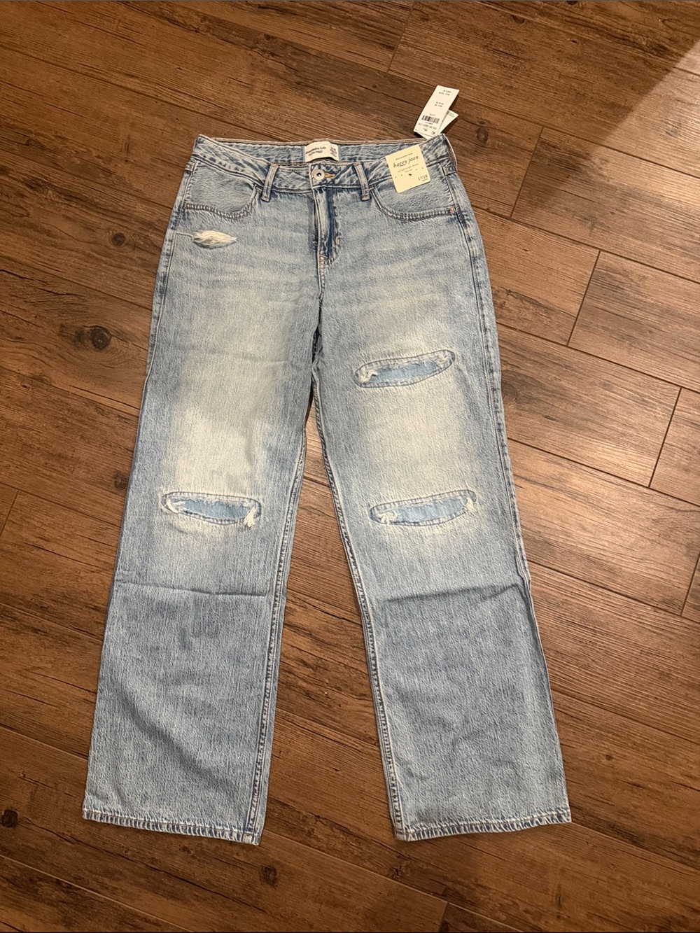 Abercrombie Kids lightweight baggy low rise jeans